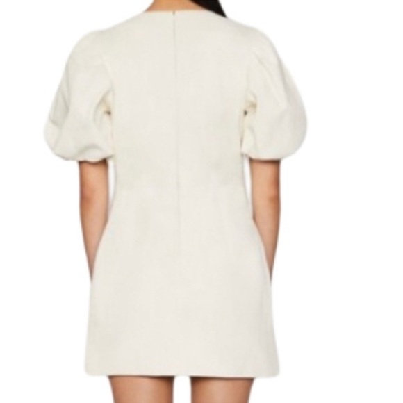 NWT Frame Cream Nina Leather Mini Dress - Picture 2 of 8